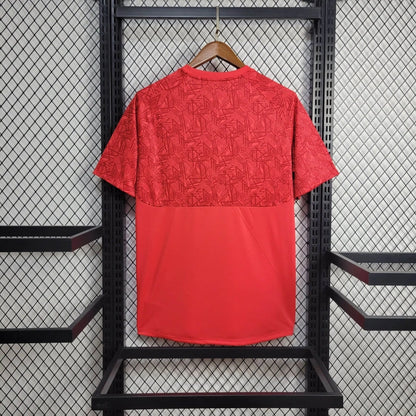 Camiseta Fluminense Entrenamiento Rojo 2024 Versión Fan