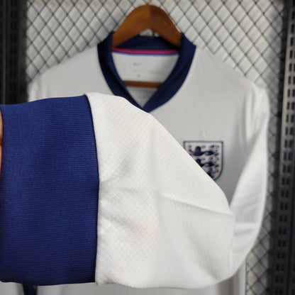 Camiseta Inglaterra Local Manga Larga 2024 Versión Fan