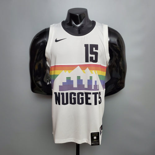 Camiseta Denver Nuggets "City Edition" Blanca Nikola Jokic