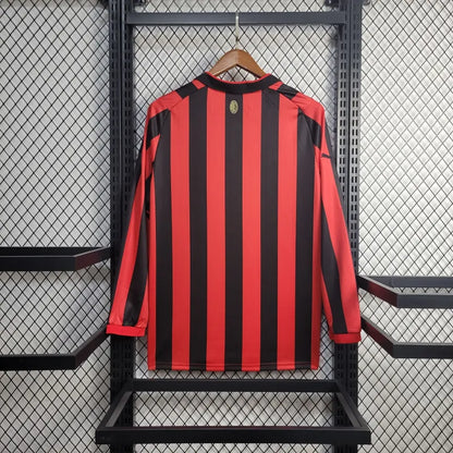 Camiseta AC Milán Edición Aniversario Roja 2024/25 Versión Fan Manga Larga