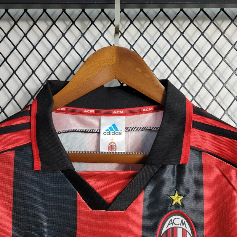 Camiseta AC Milan Local Retro 1998/99 Versión Fan