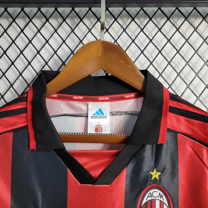 Camiseta AC Milan Local Retro 1998/99 Versión Fan