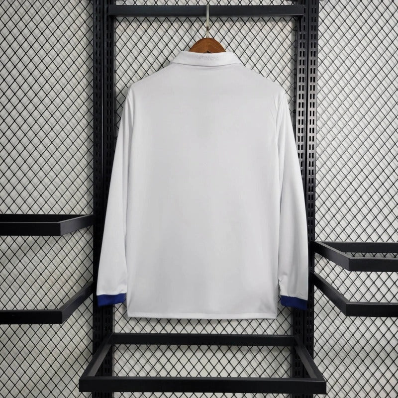 Camiseta Real Madrid Manga Larga Local Retro 2016/17 Versión Fan