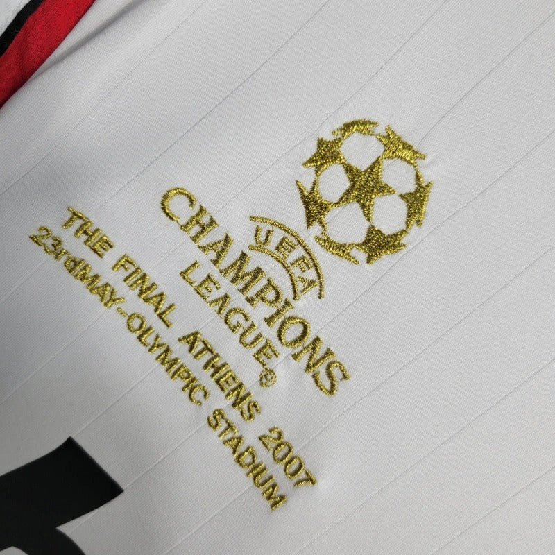 Camiseta AC Milan Manga Larga Visita Retro 2006/07 Versión Fan
