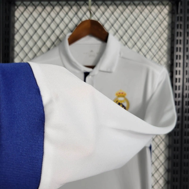 Camiseta Real Madrid Manga Larga Local Retro 2016/17 Versión Fan