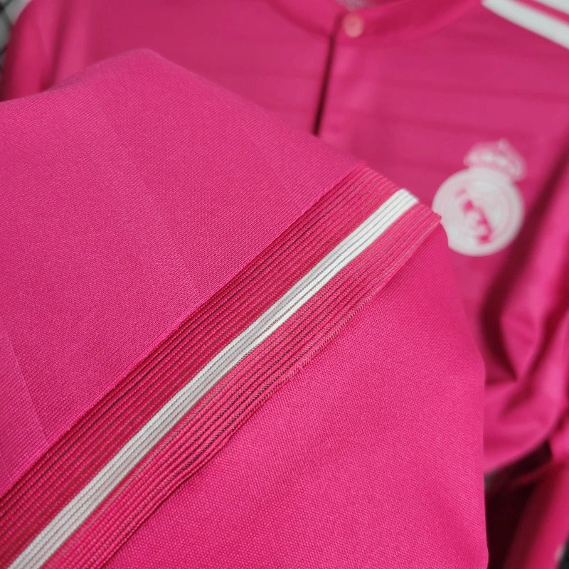 Camiseta Real Madrid Manga Larga Visita Retro 2014/15 Versión Fan
