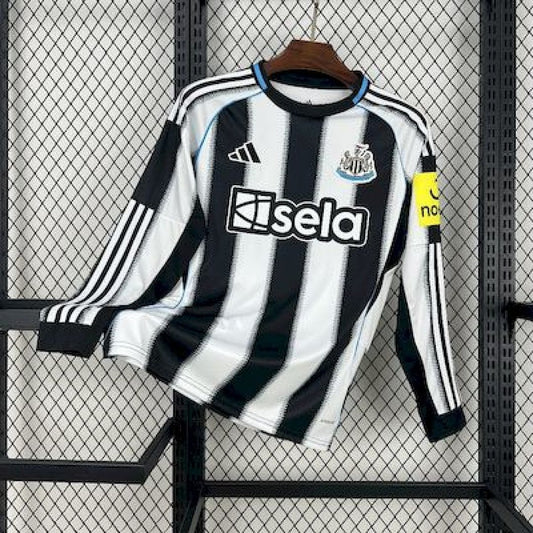 Camiseta Newcastle Manga Larga Local 2025/26 Versión Fan