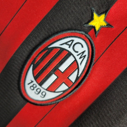 Camiseta AC Milan Manga Larga Local Retro 2013/14 Versión Fan