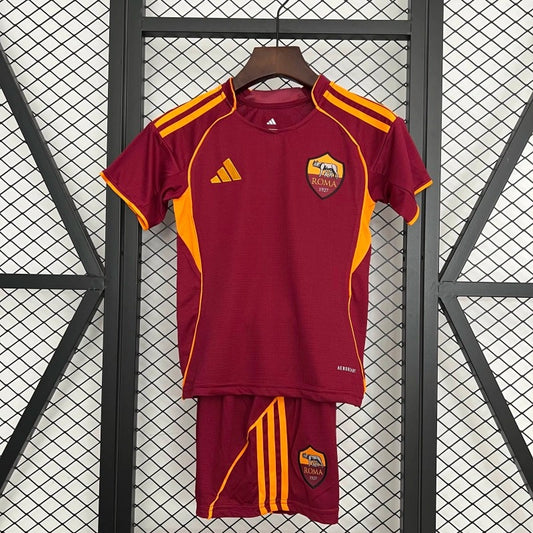 AS Roma Local Kit Niños 2025/26