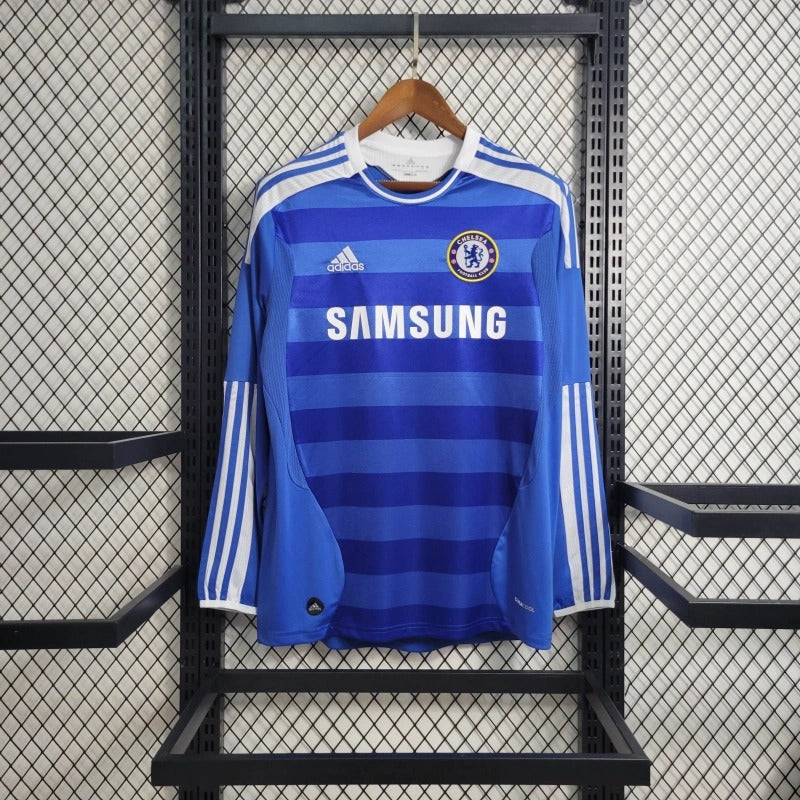 Camiseta Chelsea Manga Larga Local Retro 2011/12 Versión Fan