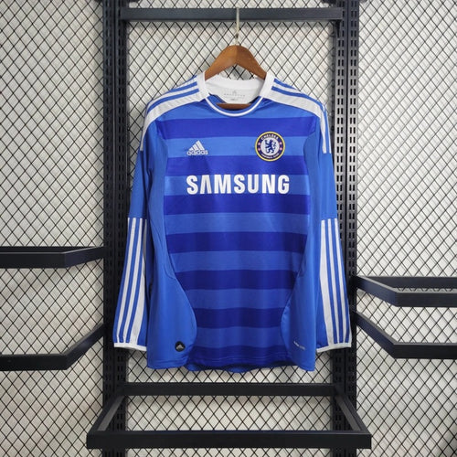 Camiseta Chelsea Manga Larga Local Retro 2011/12 Versión Fan