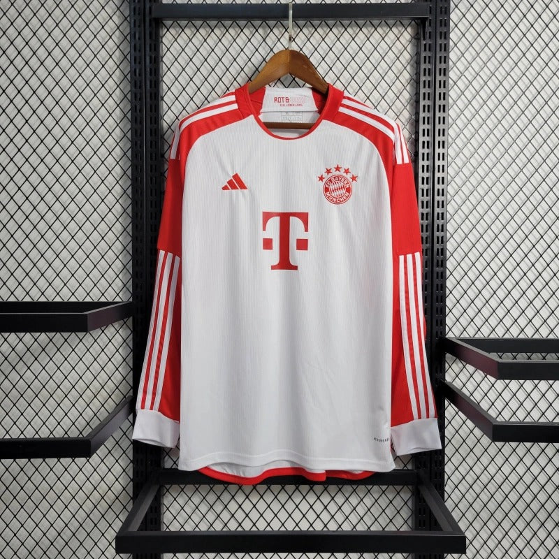 Camiseta Bayern Munich Manga Larga Local 2023/24 Versión Fan