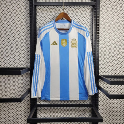 Camiseta Argentina Manga Larga Local 2024/25 Versión Fan