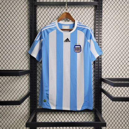 Camiseta Argentina Local Retro 2010 Versión Fan