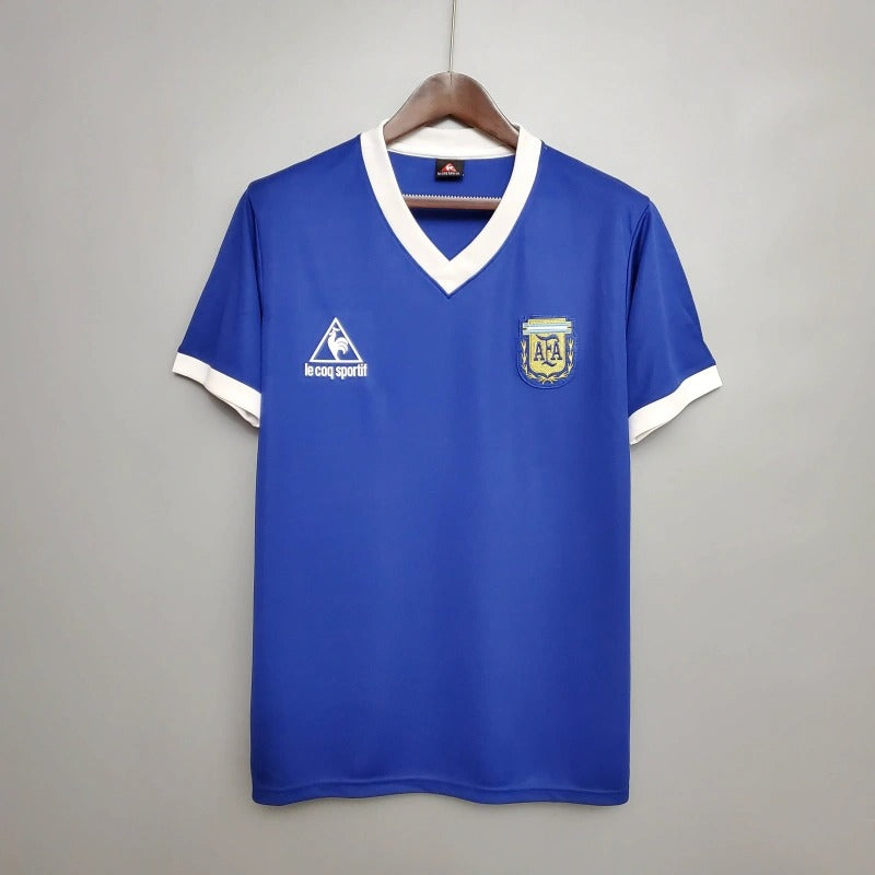 Camiseta Argentina Visita Retro 1986 Versión Fan