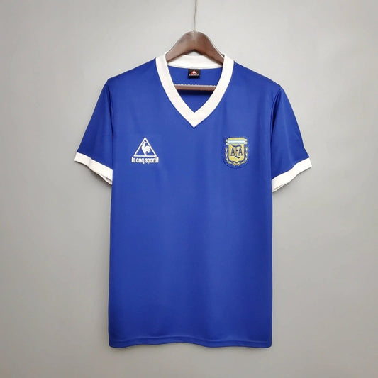 Camiseta Argentina Visita Retro 1986 Versión Fan