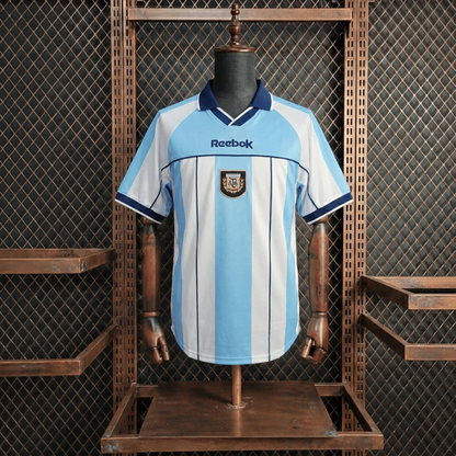 Camiseta Argentina Local Retro 2001 Versión Fan
