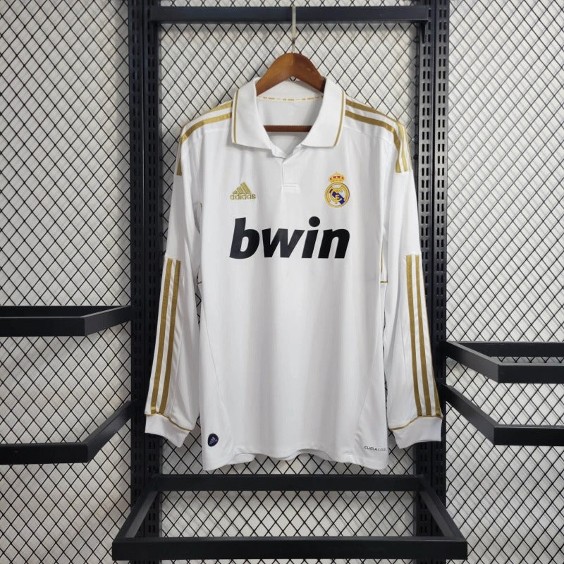 Camiseta Real Madrid Manga Larga Local Retro 2011/12 Versión Fan