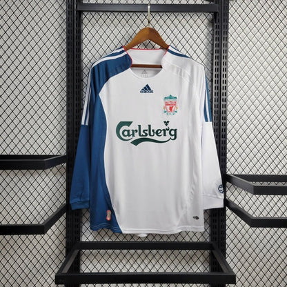 Camiseta Liverpool Manga Larga Visita Retro 2006/07 Versión Fan