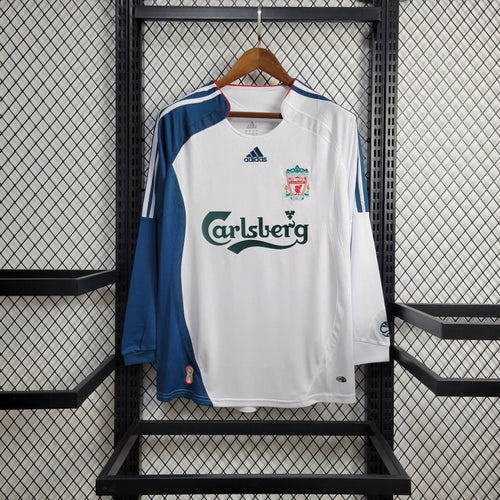 Camiseta Liverpool Manga Larga Visita Retro 2006/07 Versión Fan