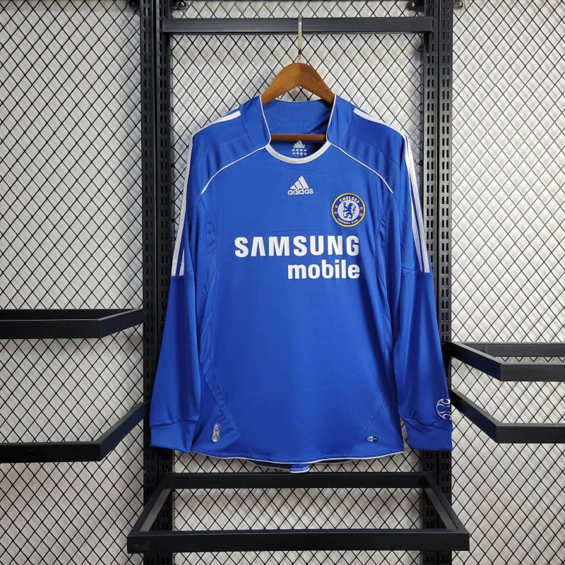 Camiseta Chelsea Manga Larga Local Retro 2006/07 Versión Fan