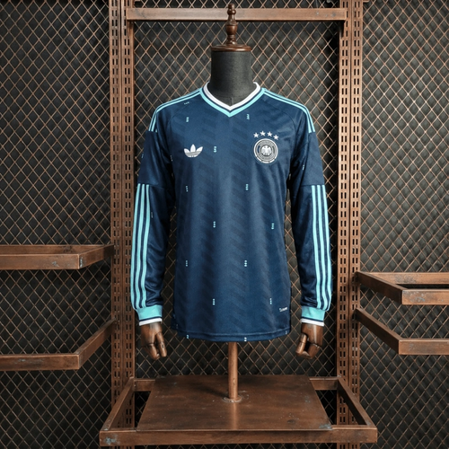 Camiseta Alemania Manga Larga Visita 2025/26 Versión Fan