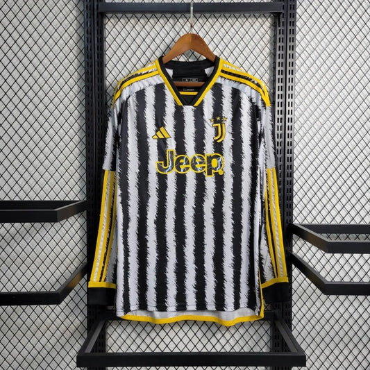 Camiseta Juventus Manga Larga Local 2023/24 Versión Fan