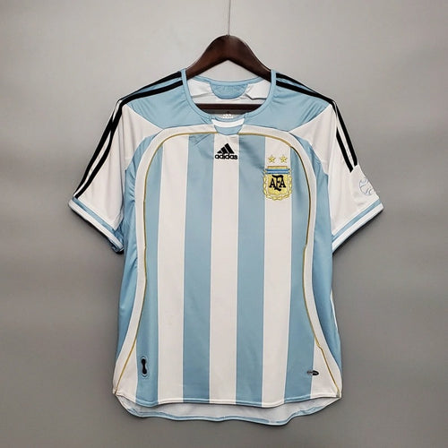 Camiseta Argentina Local Retro 2006 Versión Fan