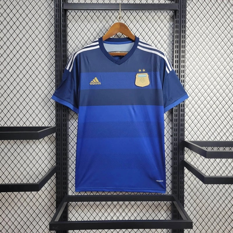 Camiseta Argentina Local Retro 2014 Versión Fan