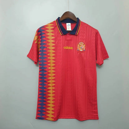 Camiseta España Local Retro 1996 Versión Fan