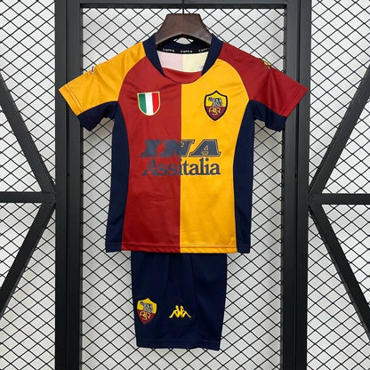 AS Roma Local Retro Kit Niños 2001/02