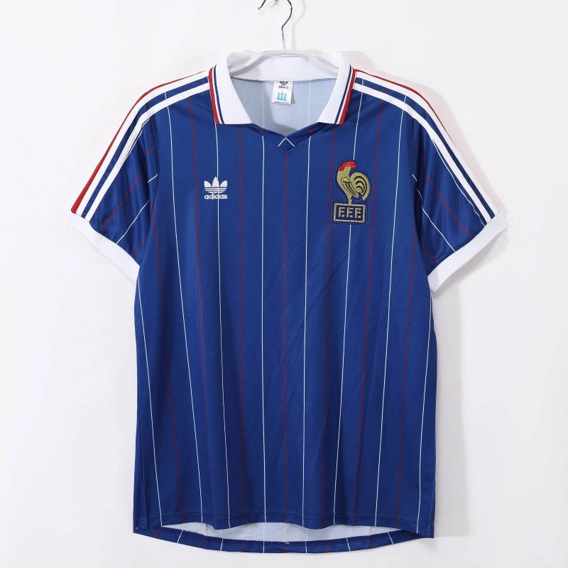 Camiseta Francia Local Retro 1982 Versión Fan