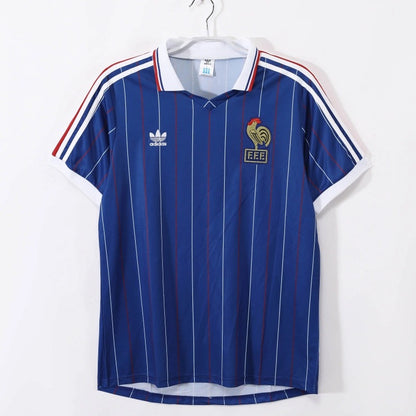 Camiseta Francia Local Retro 1982 Versión Fan