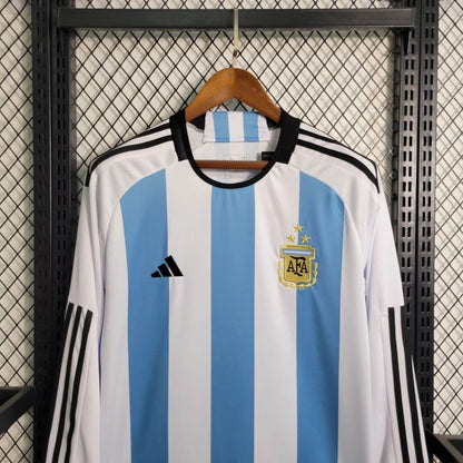 Camiseta Argentina Manga Larga Local 2022/23 Versión Fan