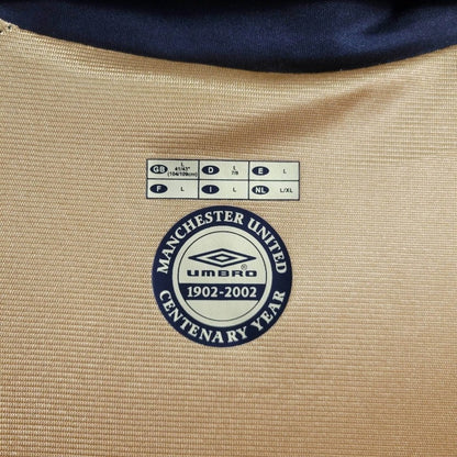 Camiseta Manchester United Dorado Retro 2001/02 Versión Fan