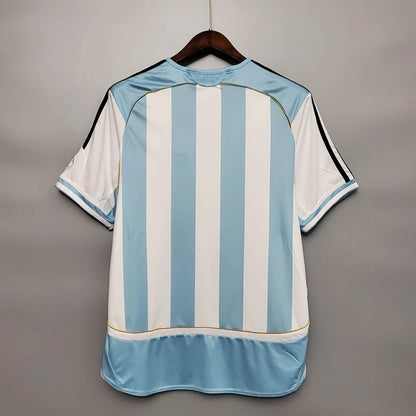 Camiseta Argentina Local Retro 2006 Versión Fan