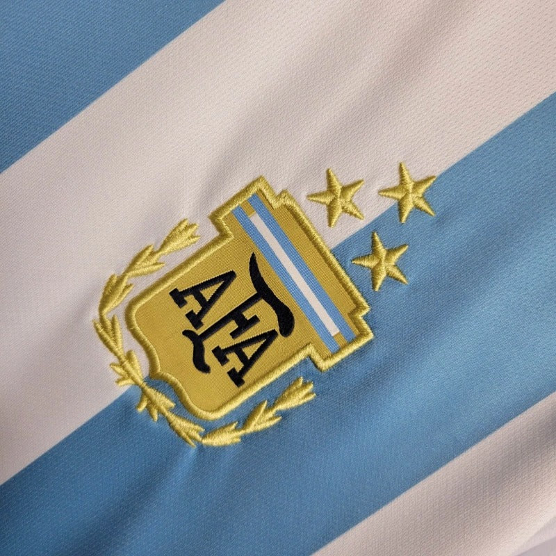 Camiseta Argentina Manga Larga Local 2022/23 Versión Fan