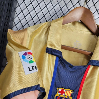 Camiseta FC Barcelona Visita Retro 2001/02 Versión Fan