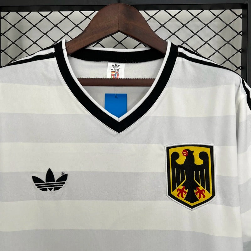 Camiseta Alemania Local Retro 1984 Versión Fan