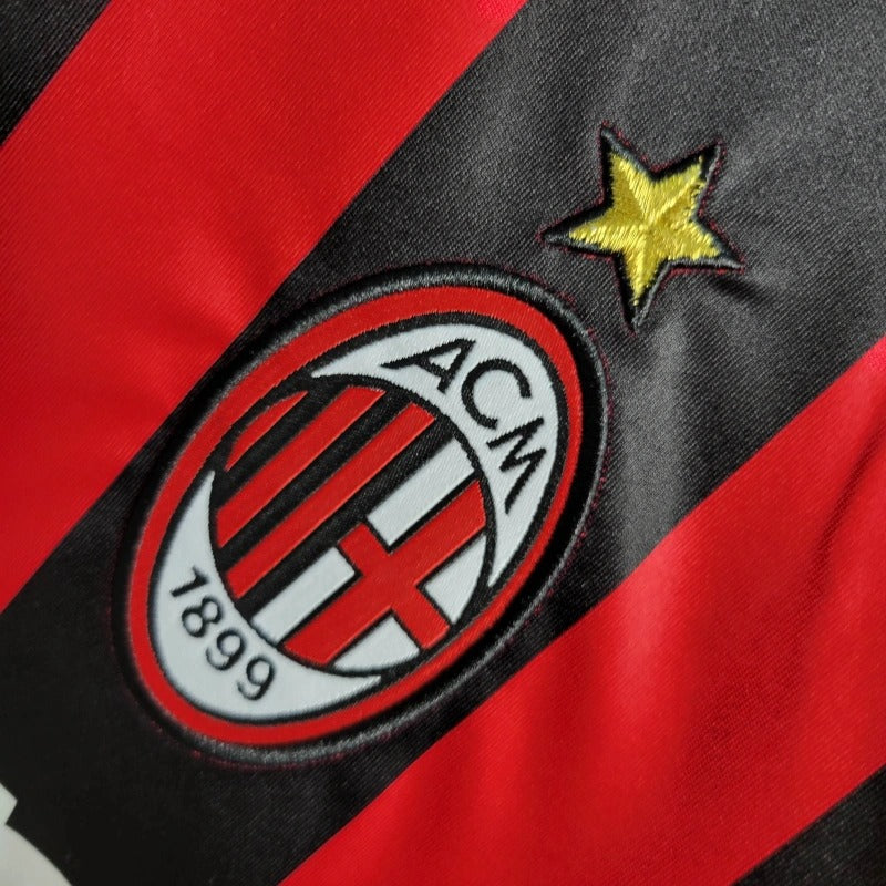 Camiseta AC Milan Manga Larga Local Retro 2006/07 Versión Fan