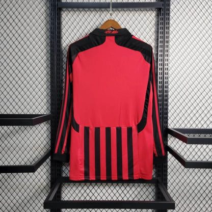 Camiseta AC Milan Manga Larga Local Retro 2007/08 Versión Fan