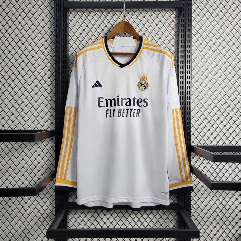 Camiseta Real Madrid Manga Larga Local 2023/24 Versión Fan