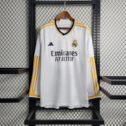 Camiseta Real Madrid Manga Larga Local 2023/24 Versión Fan