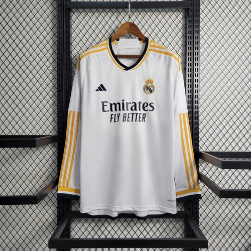 Camiseta Real Madrid Manga Larga Local 2023/24 Versión Fan