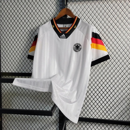 Camiseta Alemania Local Retro 1992 Versión Fan