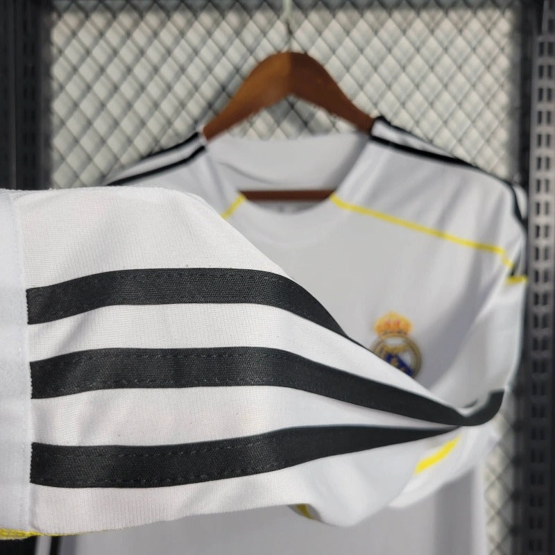 Camiseta Real Madrid Manga Larga Local Retro 2009/10 Versión Fan