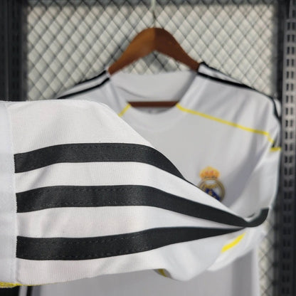 Camiseta Real Madrid Manga Larga Local Retro 2009/10 Versión Fan