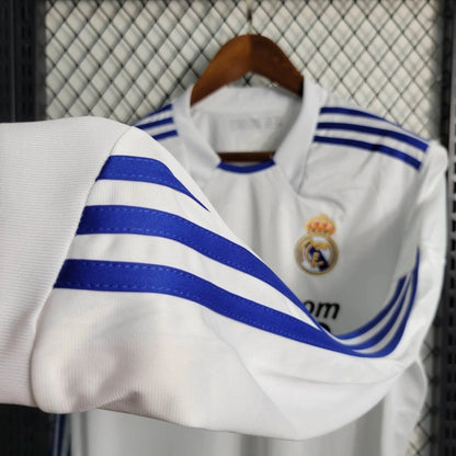 Camiseta Real Madrid Manga Larga Local Retro 2010/11 Versión Fan