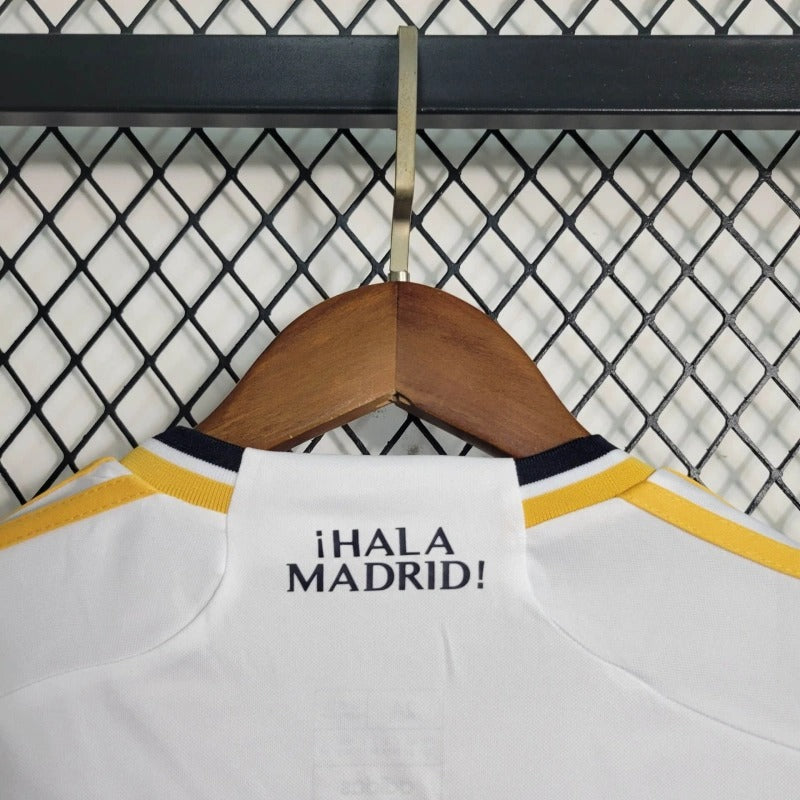 Real Madrid Local Manga Larga Kit Niños 2023/24