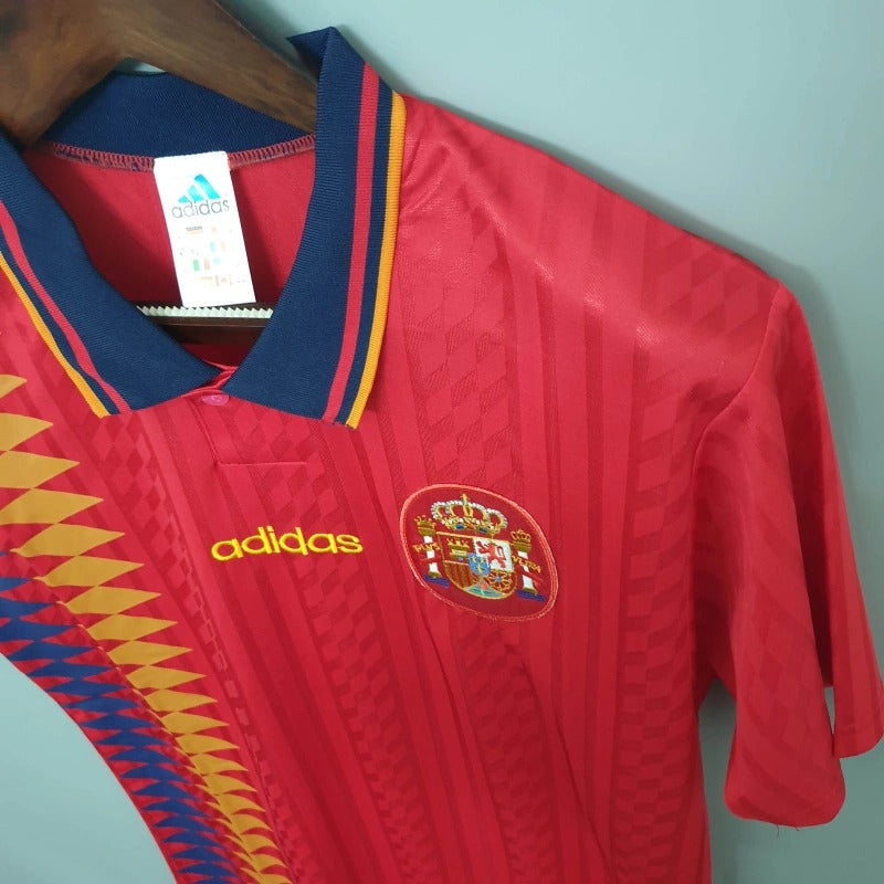 Camiseta España Local Retro 1996 Versión Fan